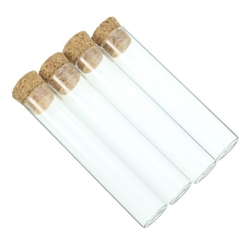 Mantar Kapaklı Deney Tüpü 12 adet