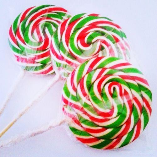 12 ADET SOSYETE LOLİPOP YESIL KIRMIZI BEYAZ 18
