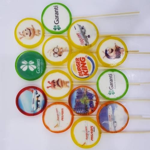 Firma Logo Baskılı Lolipop 100 adet