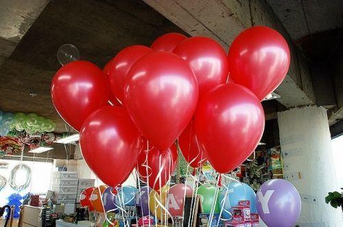 KIRMIZI BALON METALİK 10 Adet