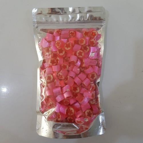 YILDIZ DESENLİ PEMBE LOLLY ŞEKER ÇİLEK AROMALI 250 GR