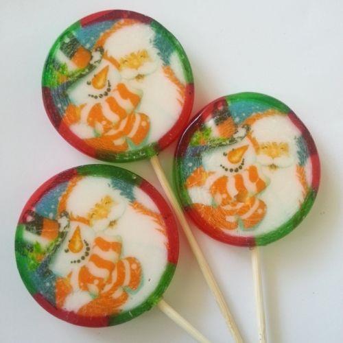 6 Adet Noel Baba Lolipop Şeker