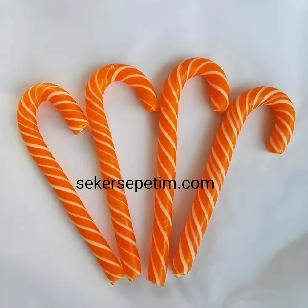 10 ADET 30 GR TURUNCU BEYAZ BASTON ŞEKER