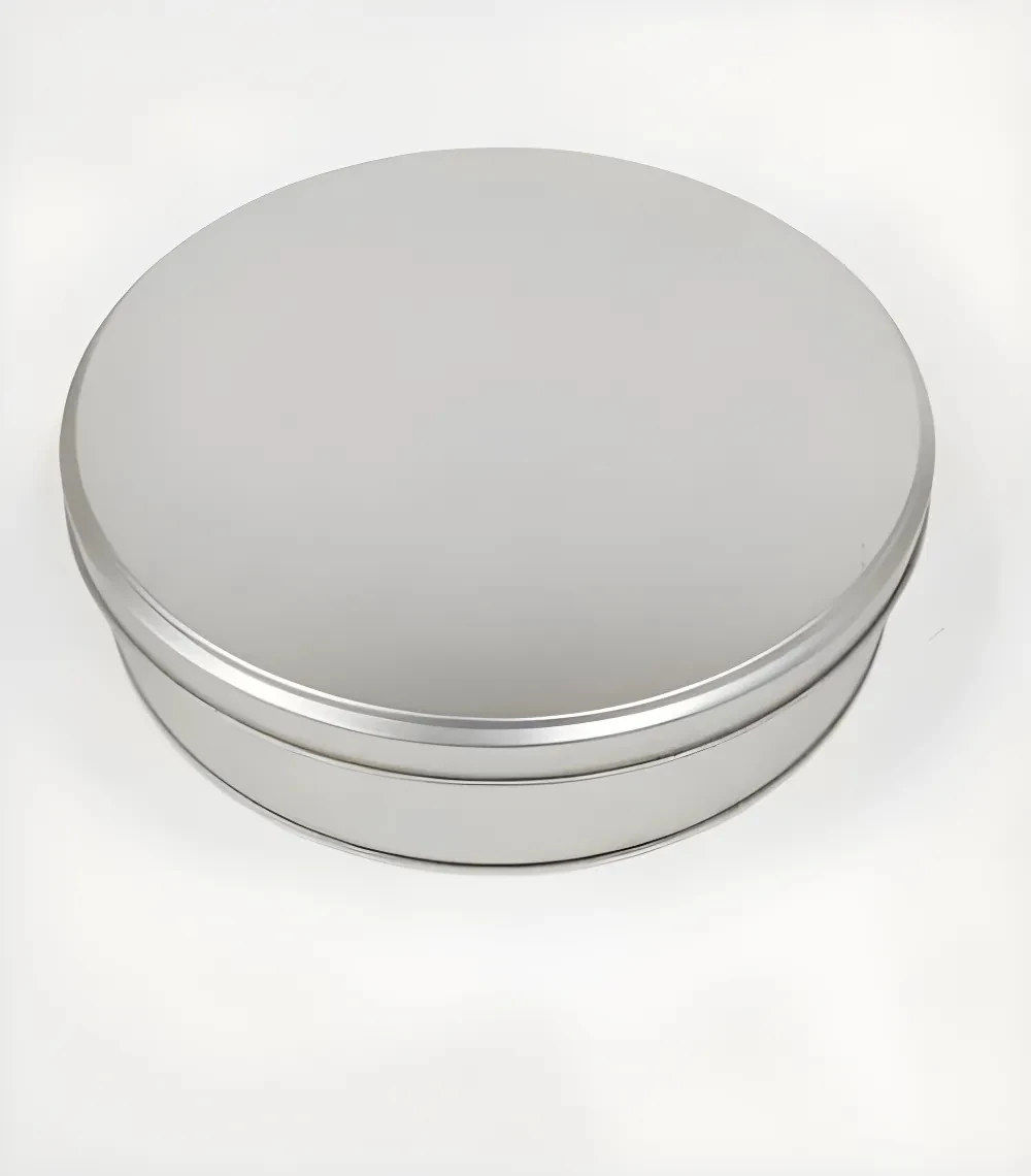 Yuvarlak Metal Çikolata Kutusu 21 cm