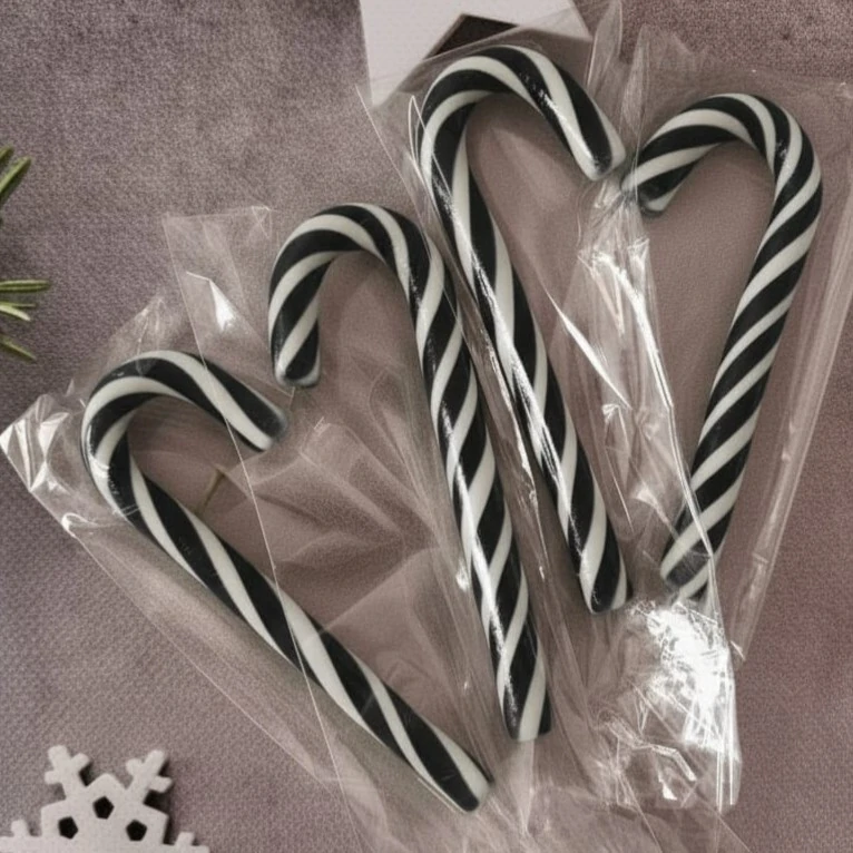 10 ADET 30 GR SİYAH BEYAZ BASTON ŞEKER