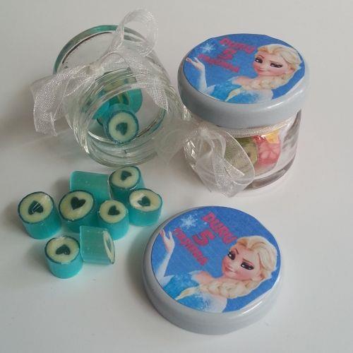 24 ADET MASAL KAHRAMANI ETİKETLİ KURDELELİ KAVANOZLU LOLLY ŞEKER 37