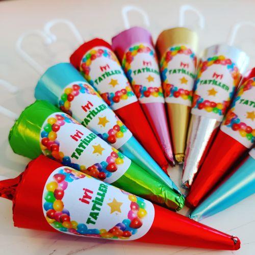 10 ADET ETİKETLİ KURDELELİ ŞEMSİYE ÇİKOLATA 30