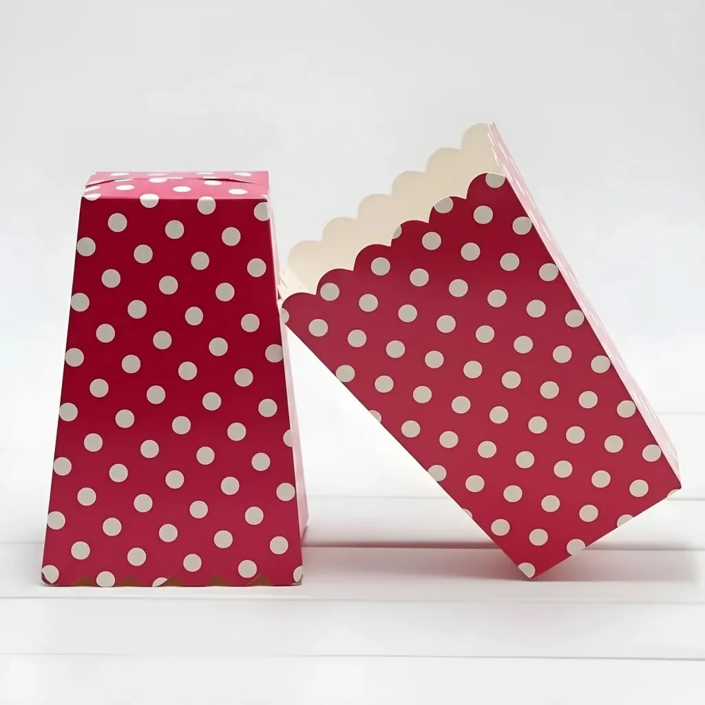 Popcorn Kutusu kırmızı 8 Adet