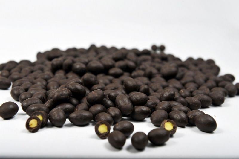 ÇİKOLATA KAPLI FISTIK DRAJE BİTTER (MAT FISTIK)  200 gr