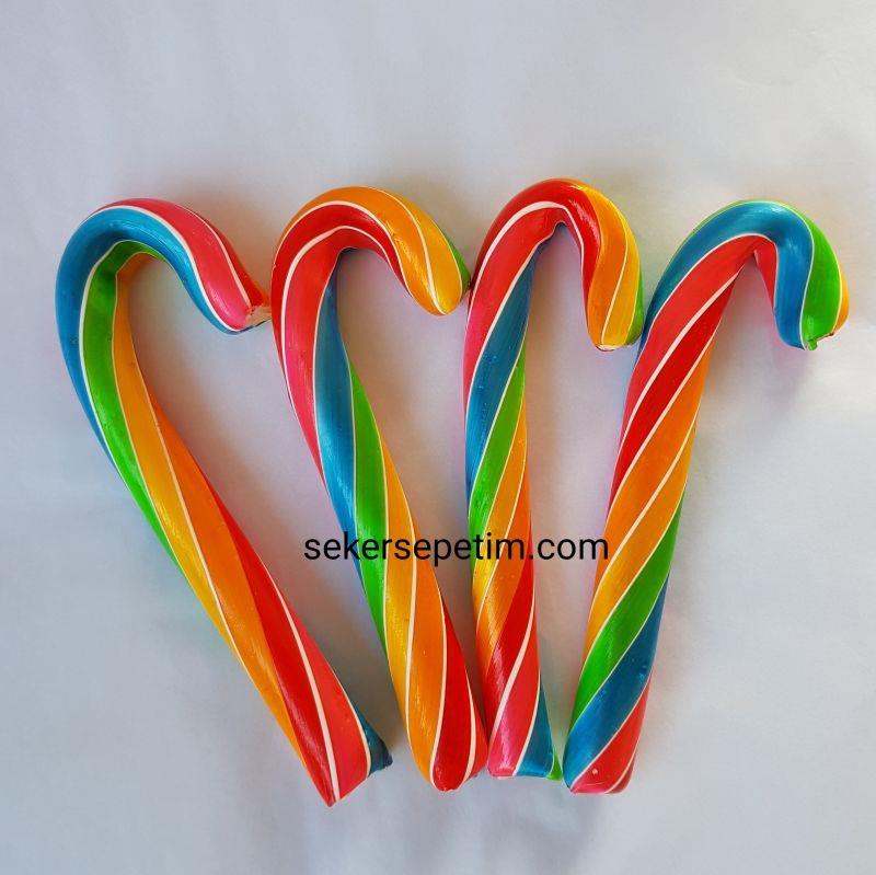 10 ADET 30 GR GÖKKUŞAĞI BASTON ŞEKER