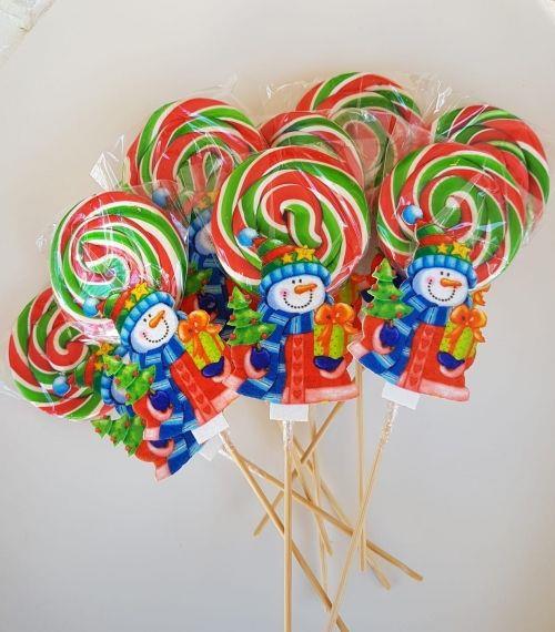 Kardan Adam Lolipop Şeker 6 Adet
