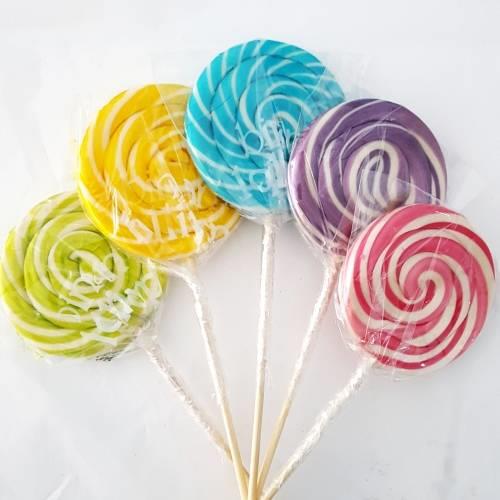 100 Adet Sosyete Lolipop Şekeri Pembe Mavi Yeşil Sarı Mor L34
