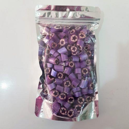 YILDIZ DESENLİ MOR LOLLY ŞEKER BÖĞÜRTLEN AROMALI 250 GR