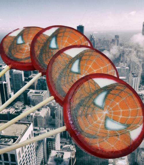 SPIDERMAN  LOLİPOP ŞEKER 6 Adet