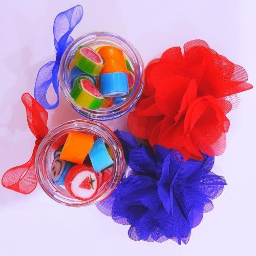 12 Adet Minik Kavanozlu Kırma Akide Lolly Şeker + 12 Adet Etiketli Lolly  Lolipop Bebek Şekeri 212