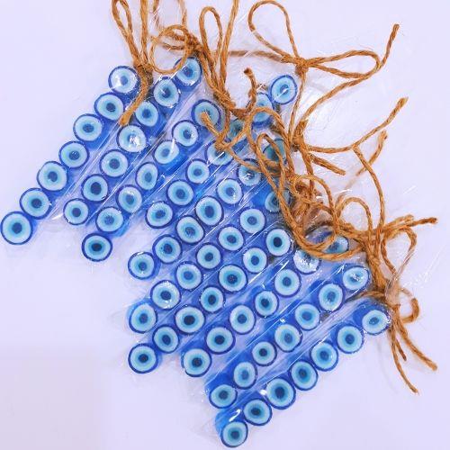 12 Adet MAVİ NAZAR PARMAK LOLLY ŞEKER pl15