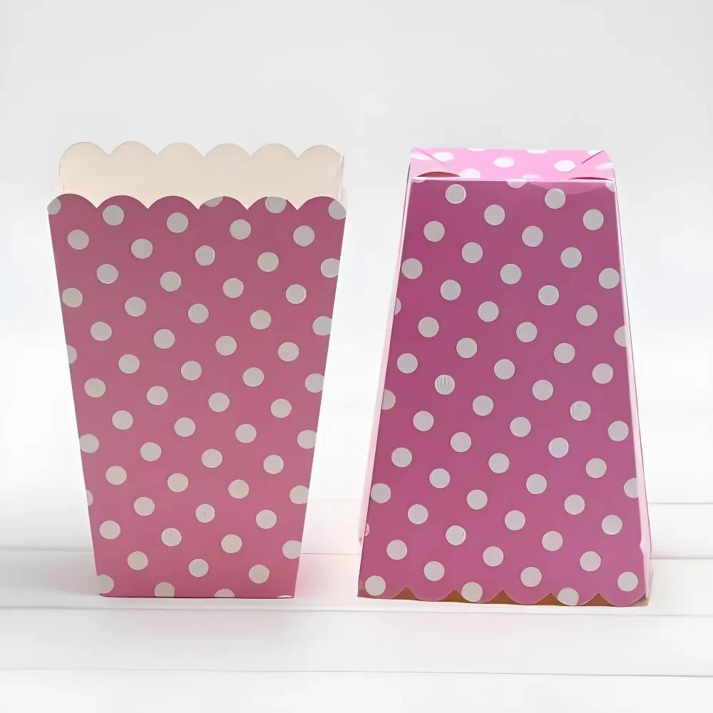 Popcorn Kutusu Pembe 8 Adet