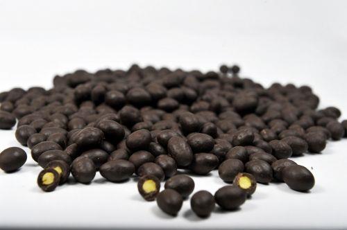 ÇİKOLATA KAPLI FISTIK DRAJE BİTTER (MAT FISTIK)  200 gr