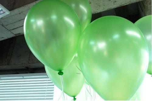 Yeşil Balon Metalik 10 Adet