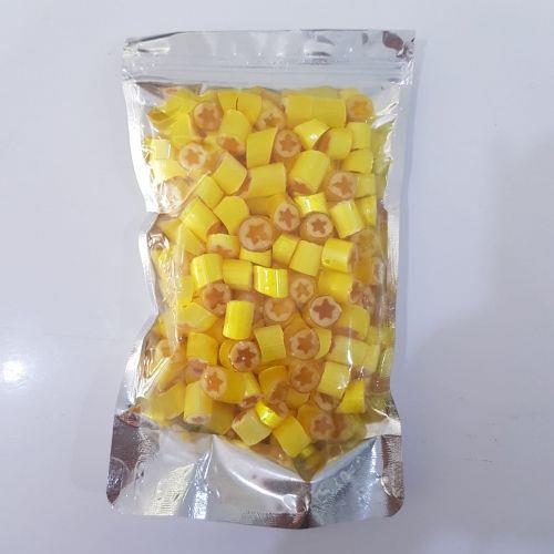 YILDIZ DESENLİ SARI LOLLY ŞEKER LİMON AROMALI 250 GR