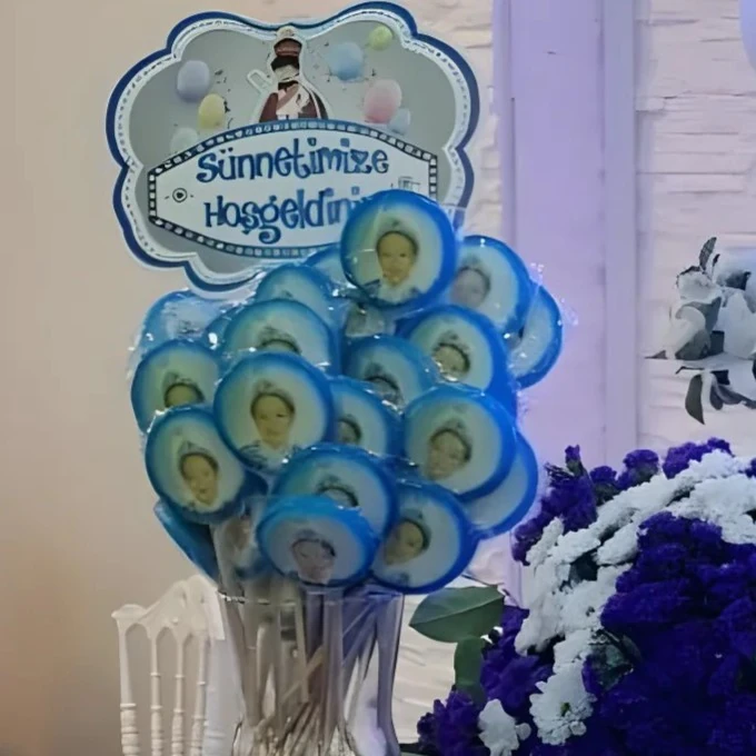 Fotoğraflı Sünnet Şekerleri 12 Adet