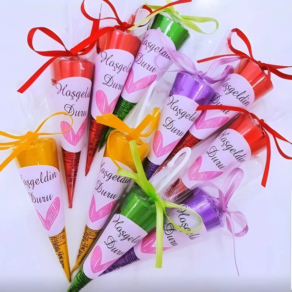 10 ADET ETİKETLİ KURDELELİ ŞEMSİYE ÇİKOLATA 30