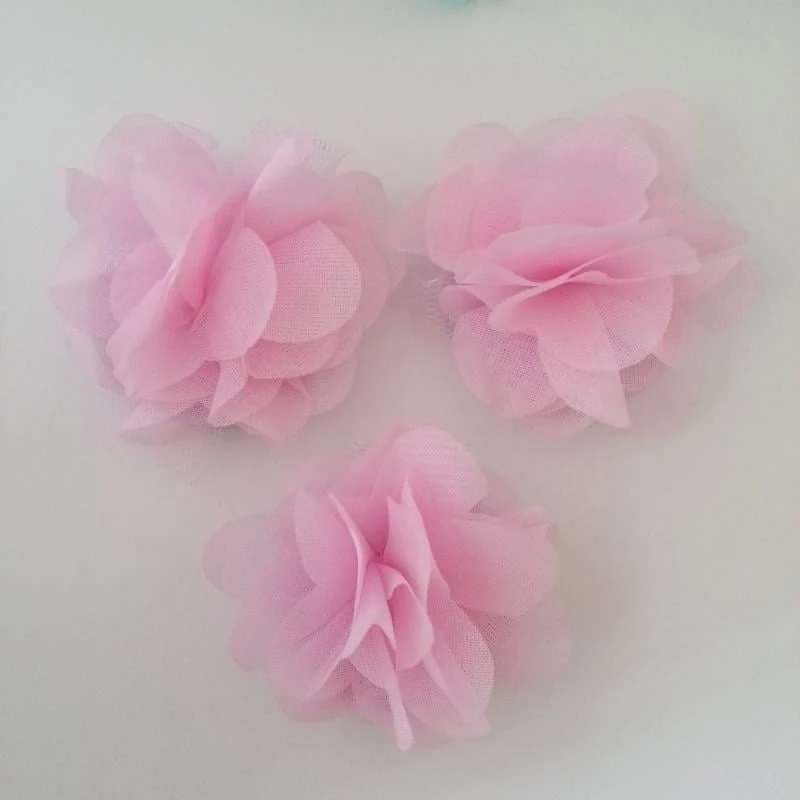 24 adet Lazer Kesim Çiçek Pembe C05