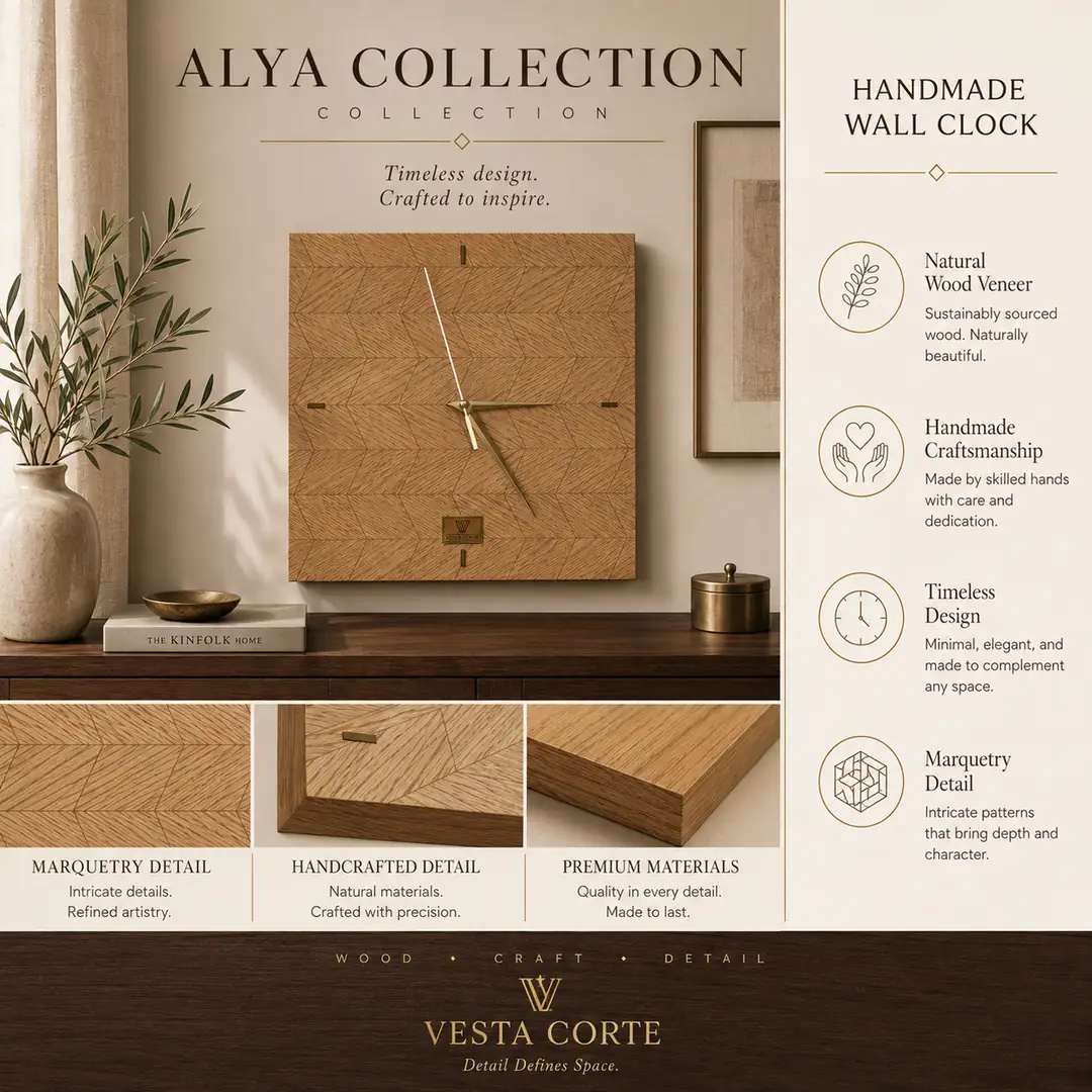 Alya Collection - Duvar Saati görsel 3