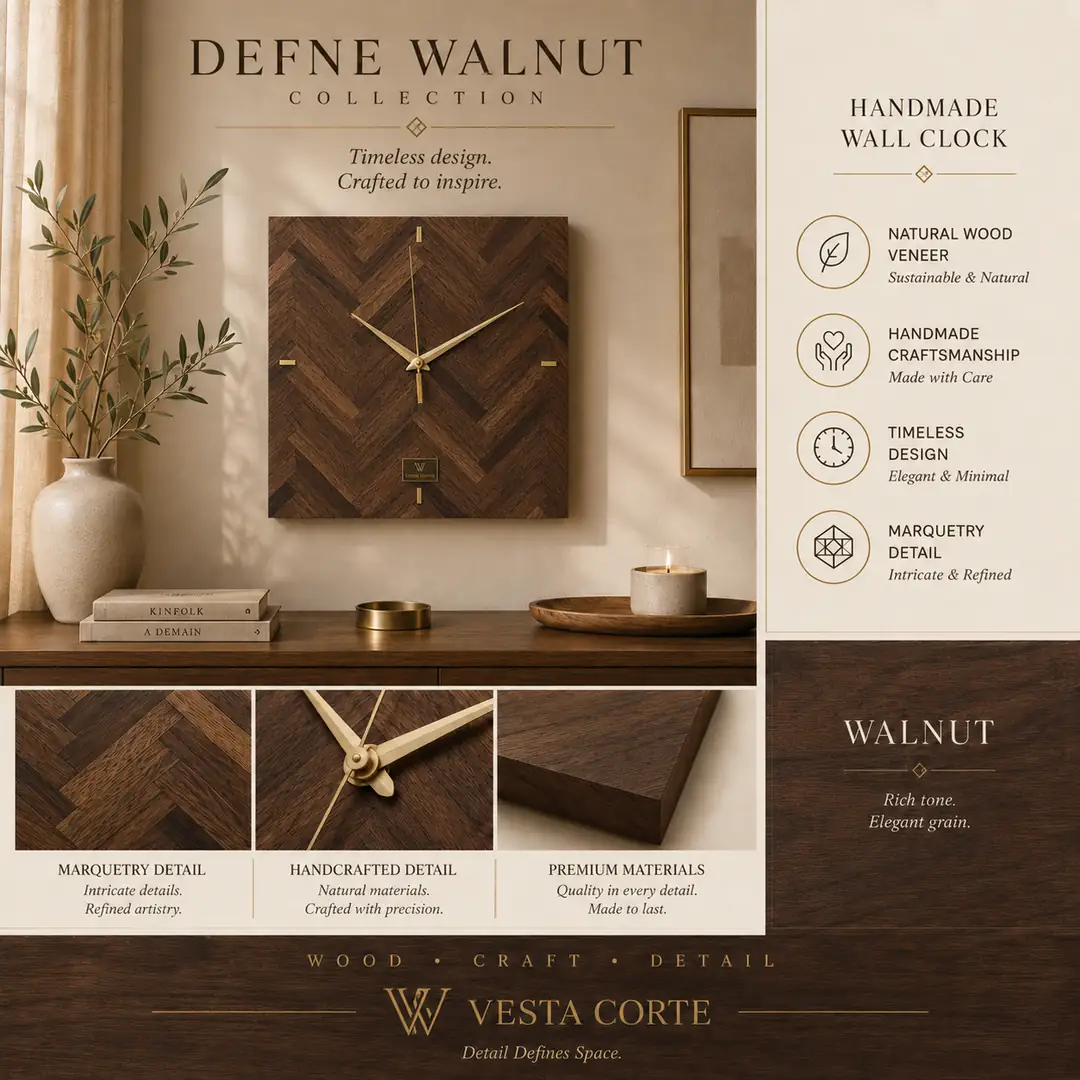 Defne Collection Duvar Saati görsel 5