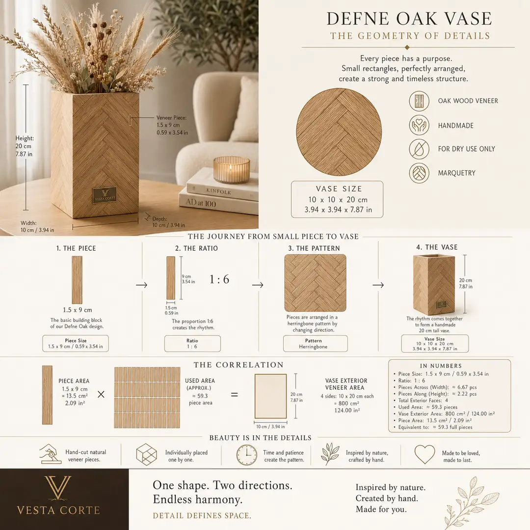 Defne Meşe Collection Vazo görsel 5