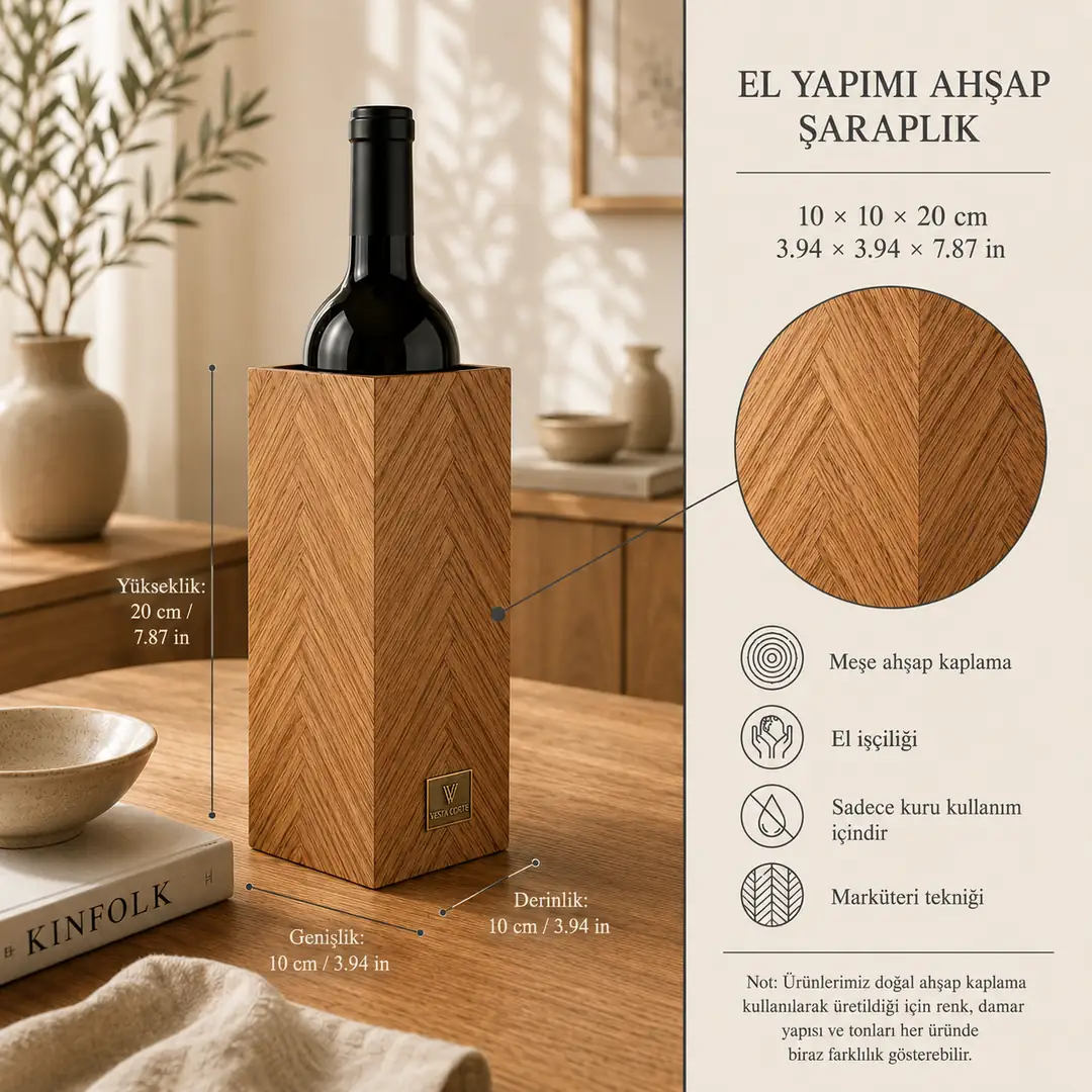 Defne Meşe Collection Şaraplık görsel 4