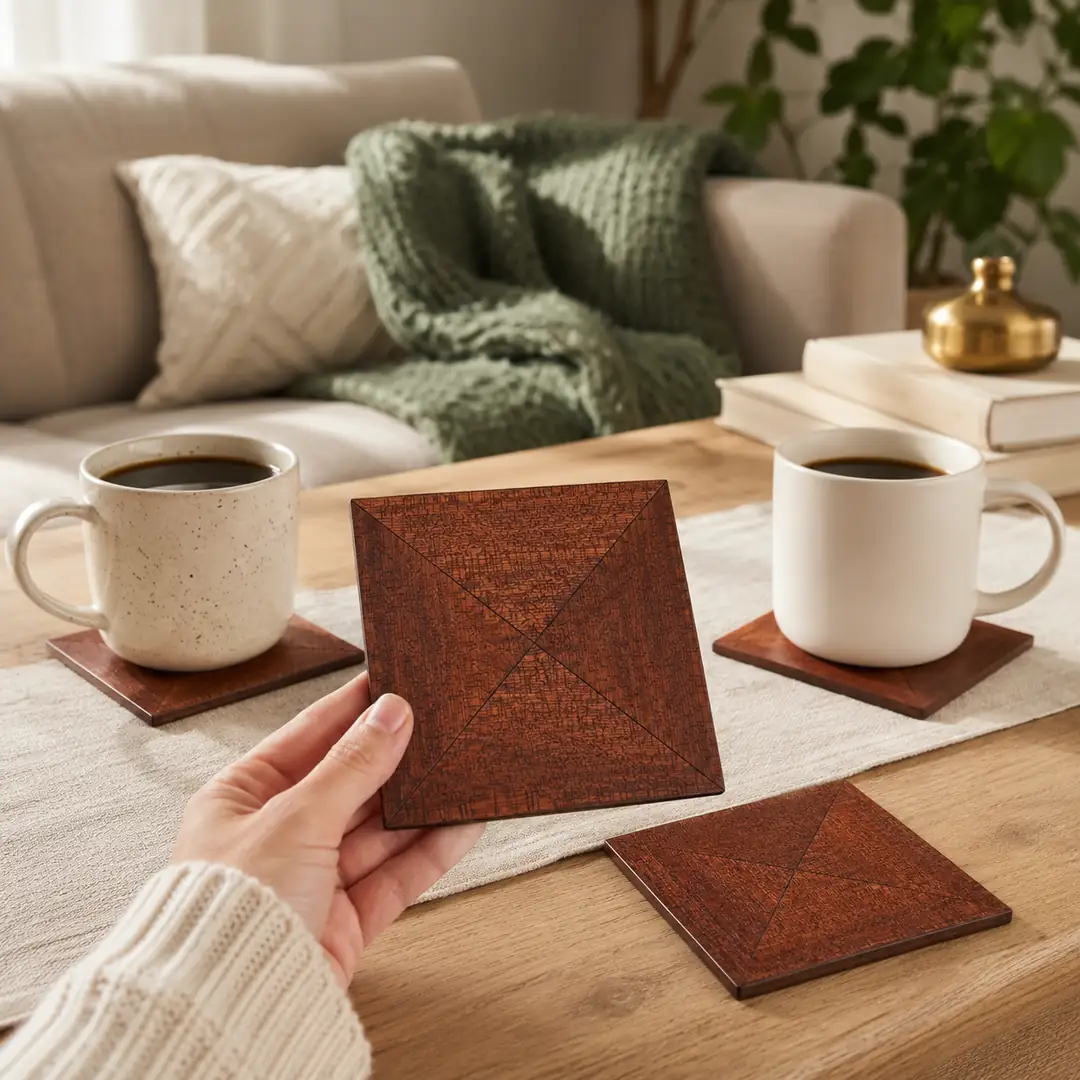 Mimoza Collection - Bardak Altlığı 4'lü Set