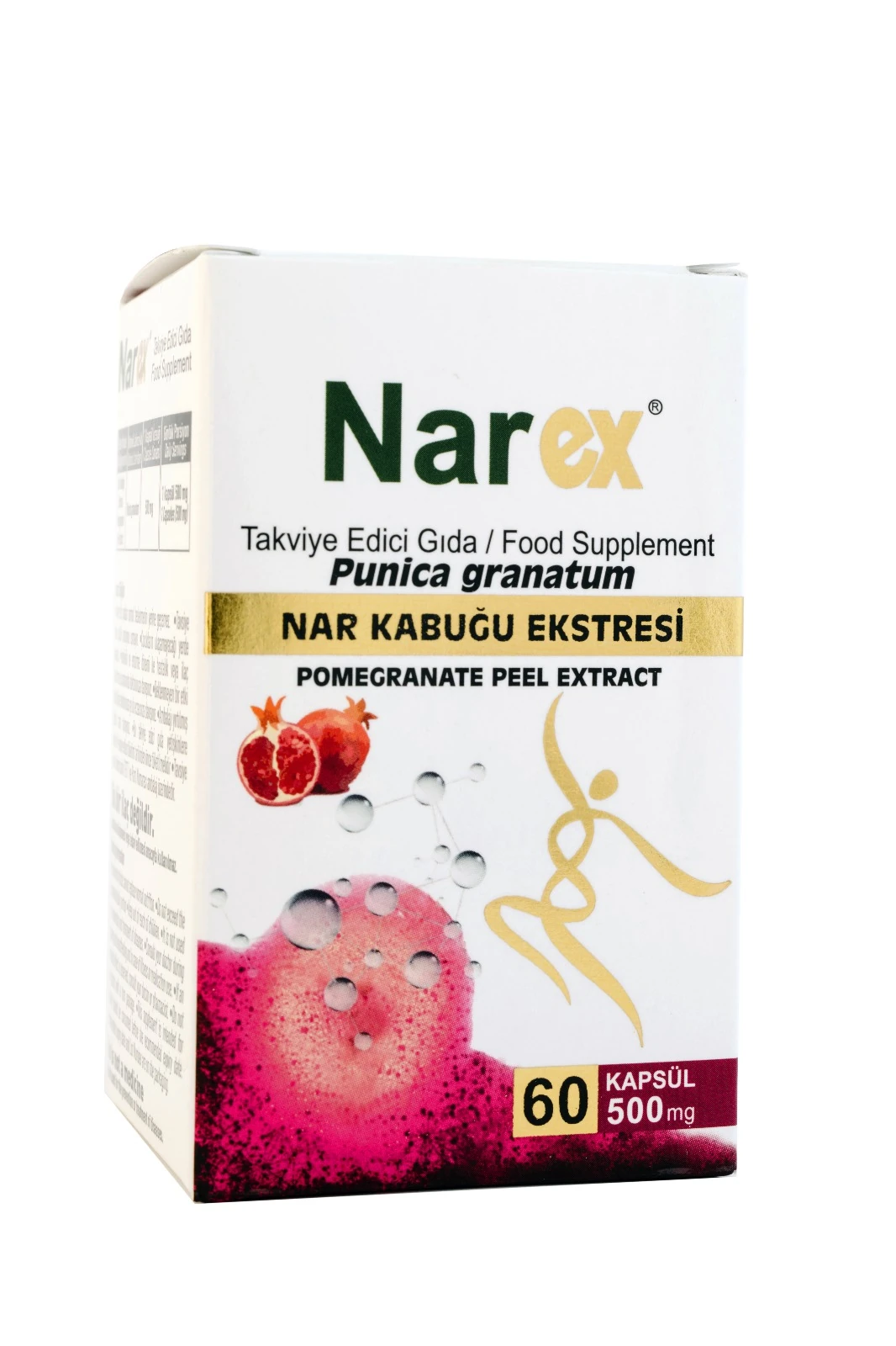 Narex 60 Kapsül 500 mg (Nar Kabuğu Ekstresi İçerir)