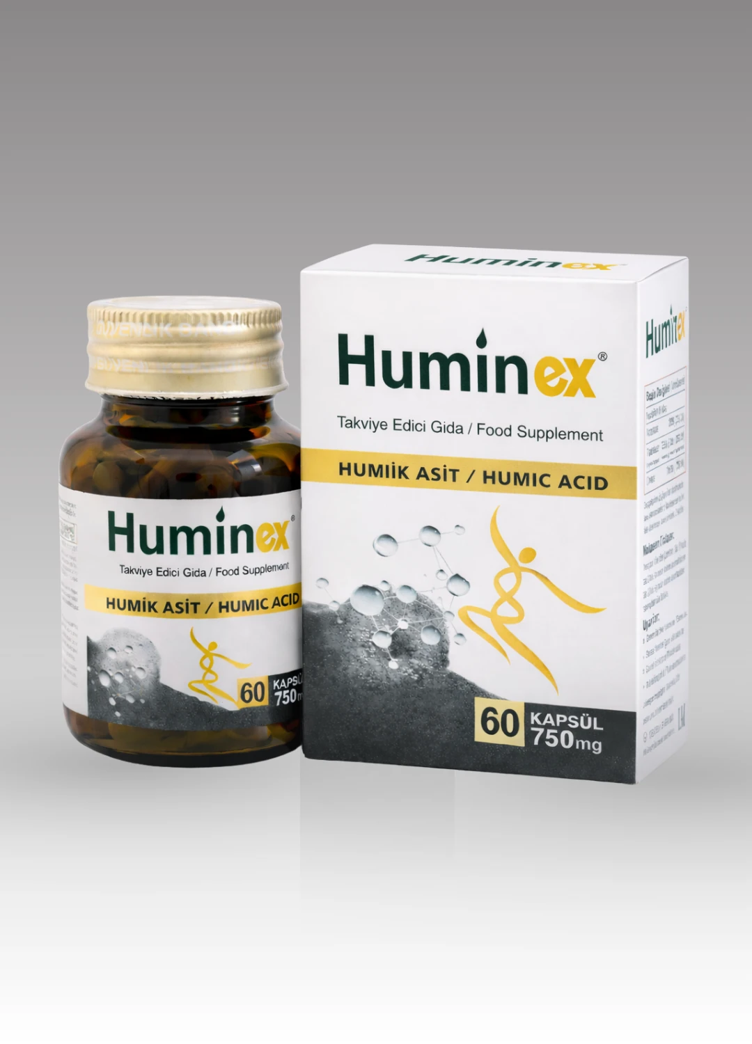 Humicet Tablet Huminex® Humik Asit İçeren 60 Kapsül Takviye Edici Gıda