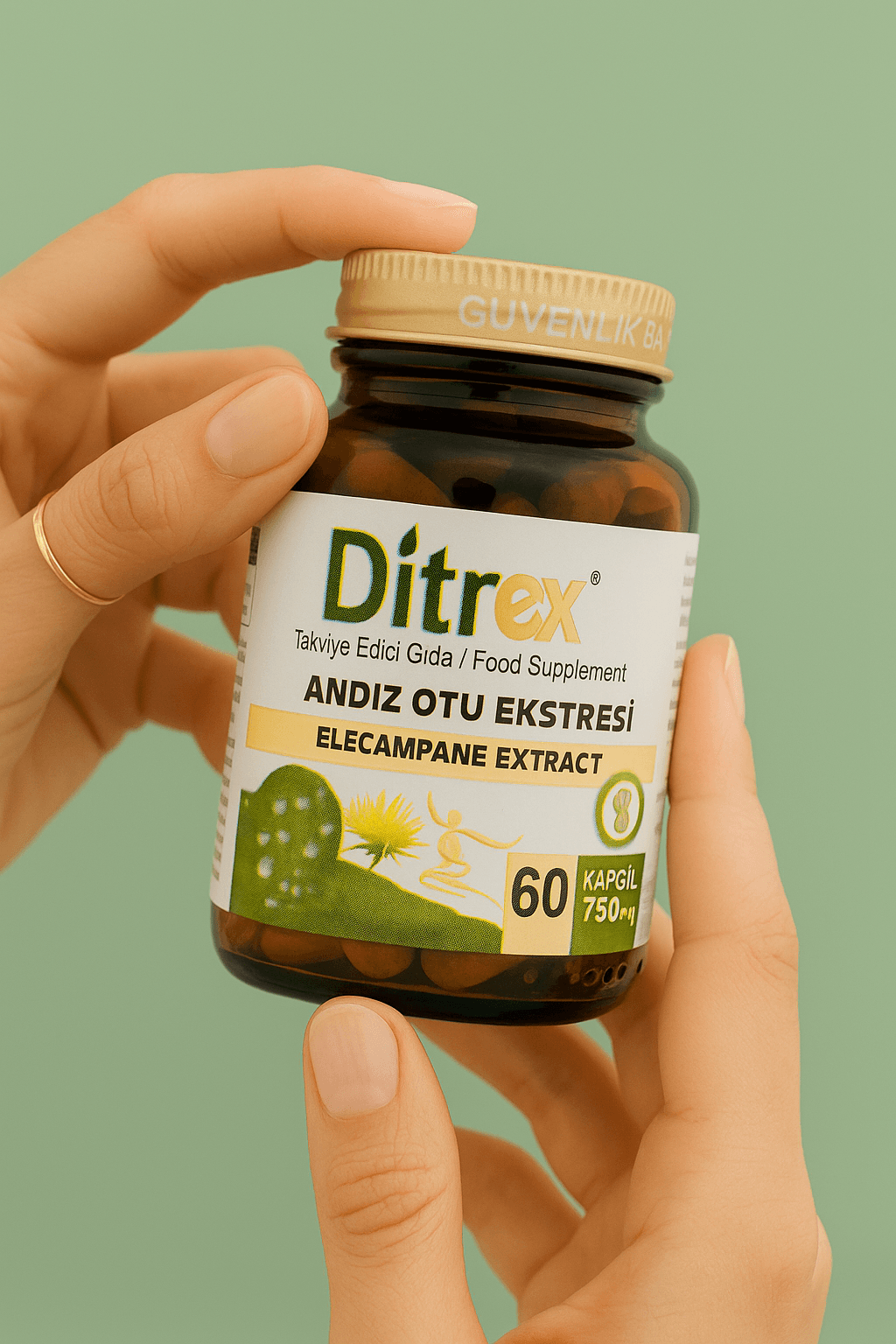 Ditrex Kapsül 750 mg ( Yapışkan Andız  Otu)