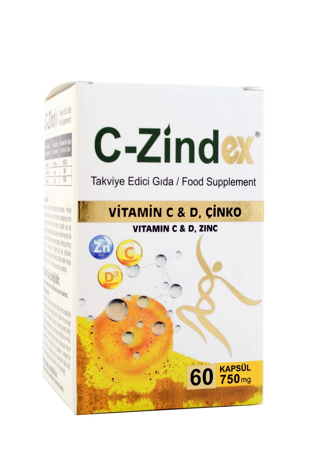 C-Zindex 60 Kapsül 750 mg 