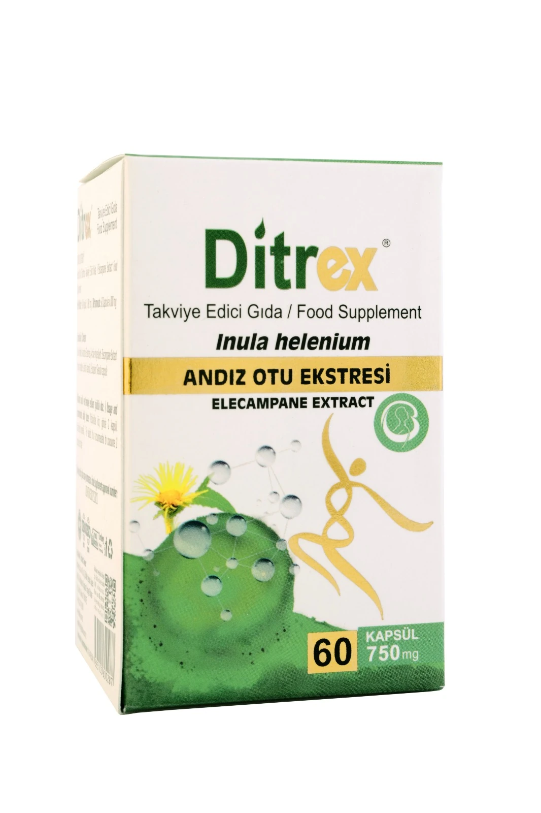 Ditrex 60 Kapsül 750 mg ( Yapışkan Andız Otu Ekstresi içerir)