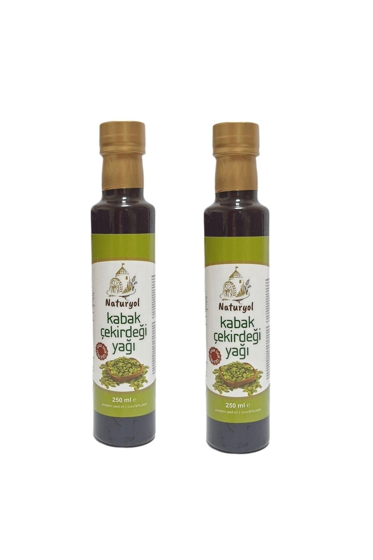 Kabak Çekirdeği Yağı Soğuk Sıkım Yüzde 100 Doğal 2'li Paket 250x2 Ml