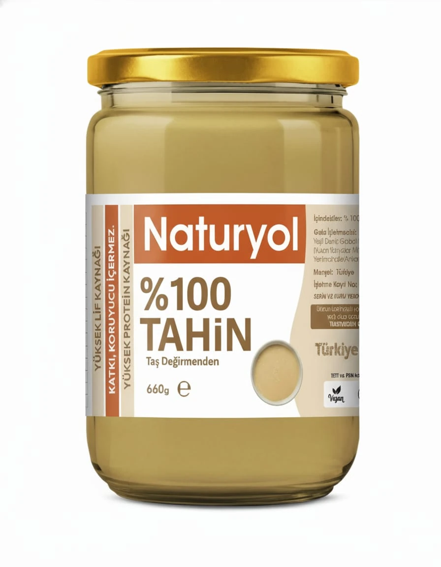 Yerli Susam Tahin Katkısız, Sade, Glutensiz, Vegan, 660 g