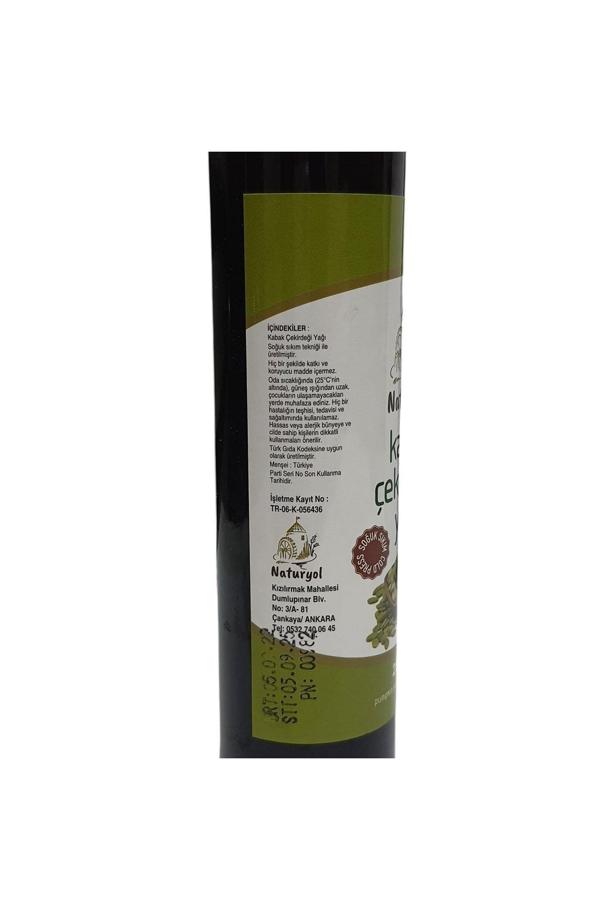 Kabak Çekirdeği Yağı Soğuk Sıkım Yüzde 100 Doğal 2'li Paket 250x2 Ml
