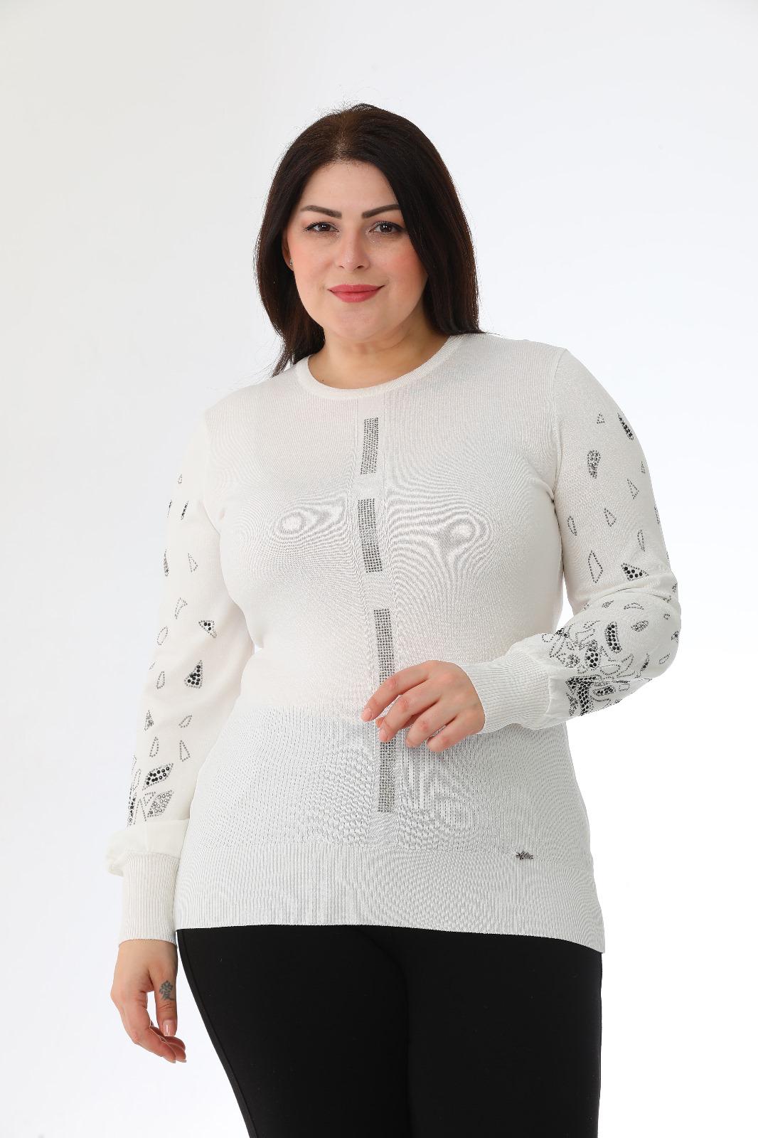 Balon Kollu Soğuk Triko