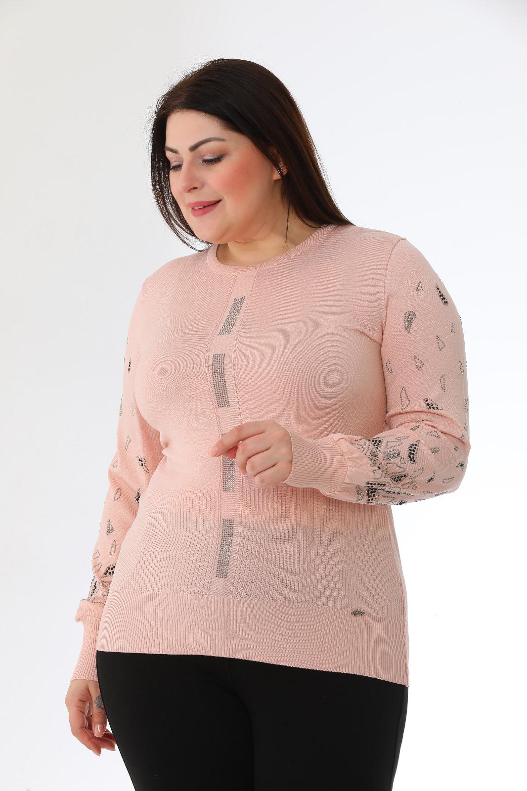 Balon Kollu Soğuk Triko