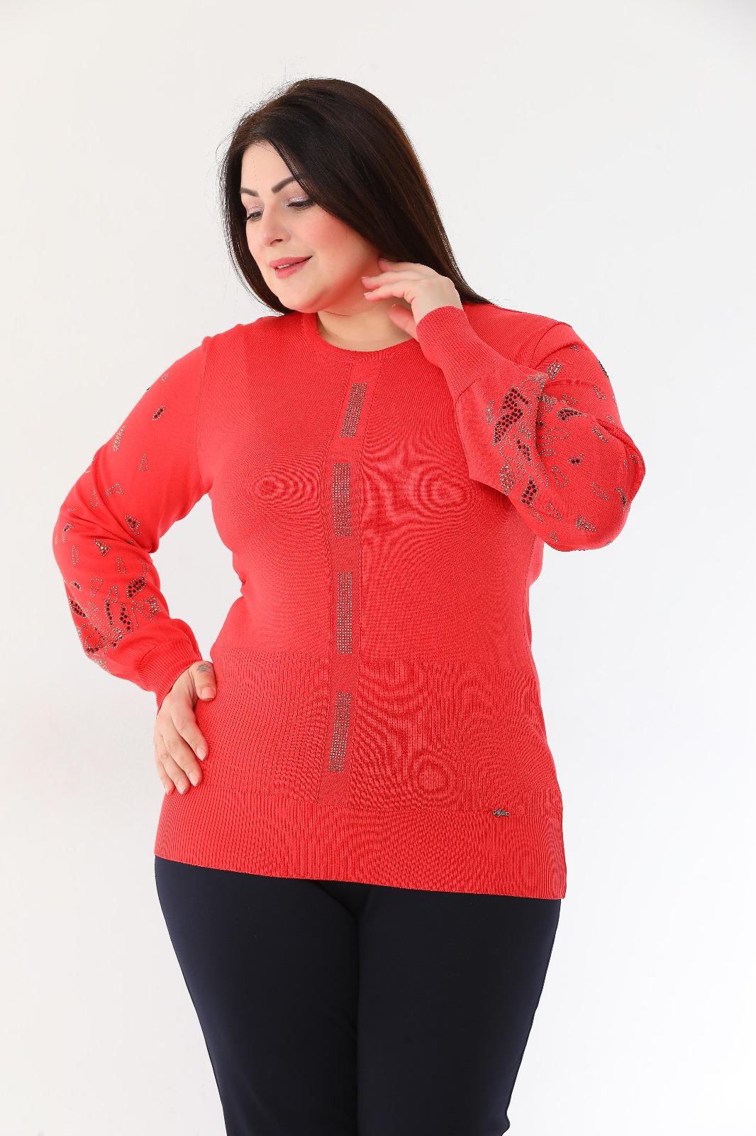 Balon Kollu Soğuk Triko