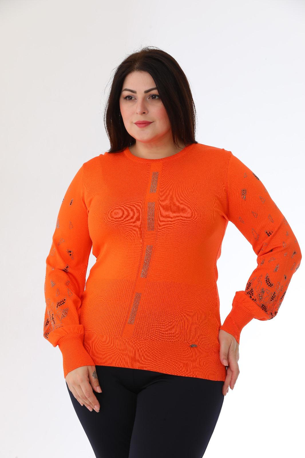 Balon Kollu Soğuk Triko