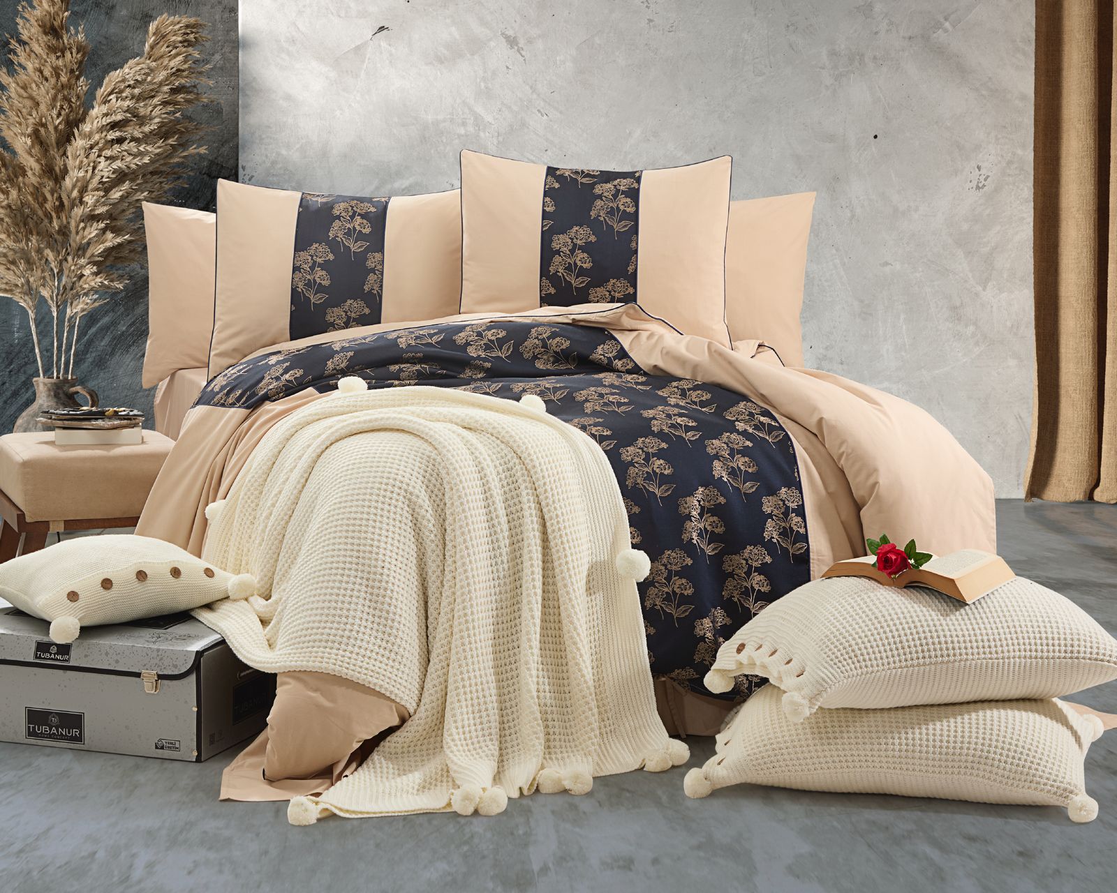 Glory Çift Kişilik 11 Parça Nevresim Yatak Seti