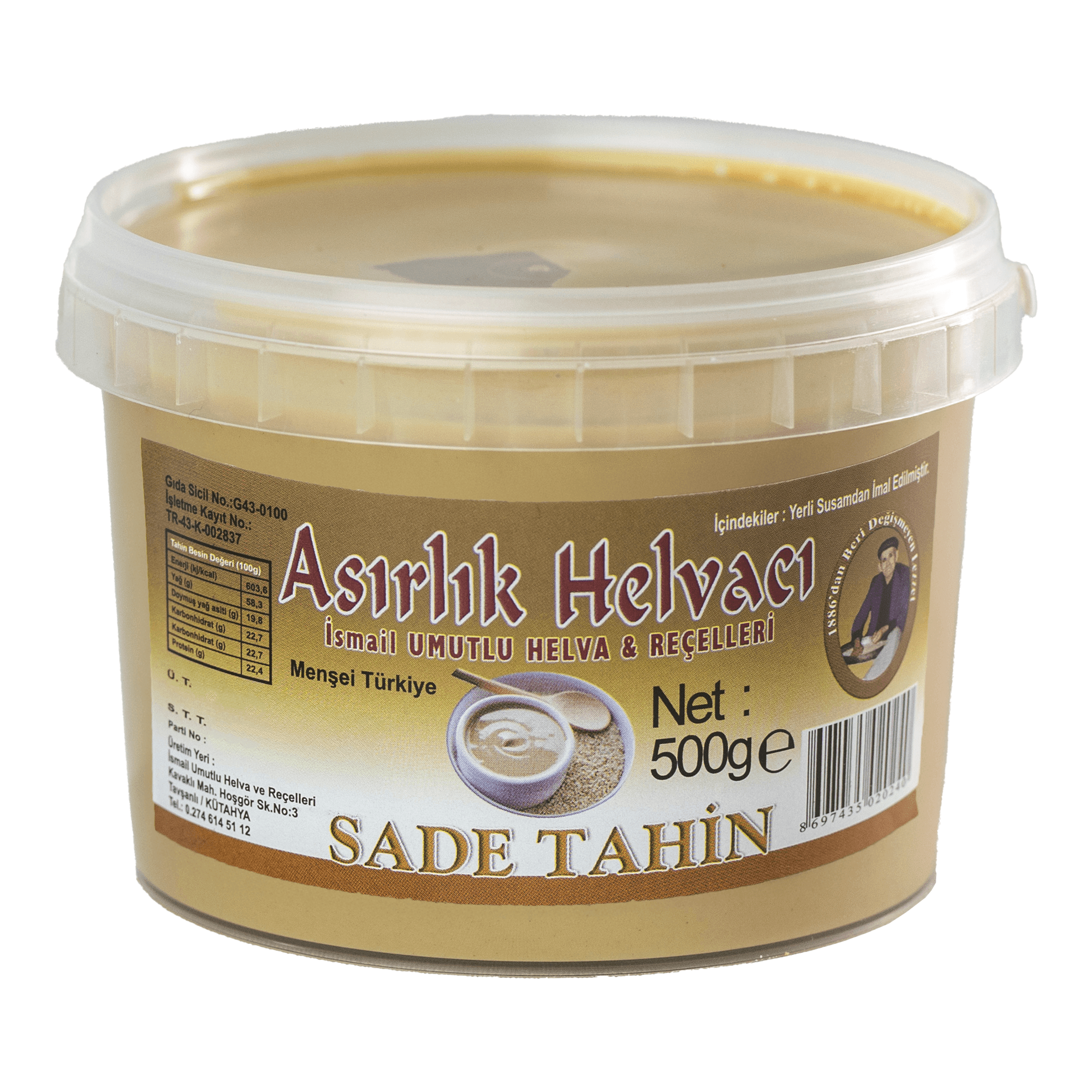 Taze Sade Tahin 500g | %100 Doğal Katkısız & Geleneksel