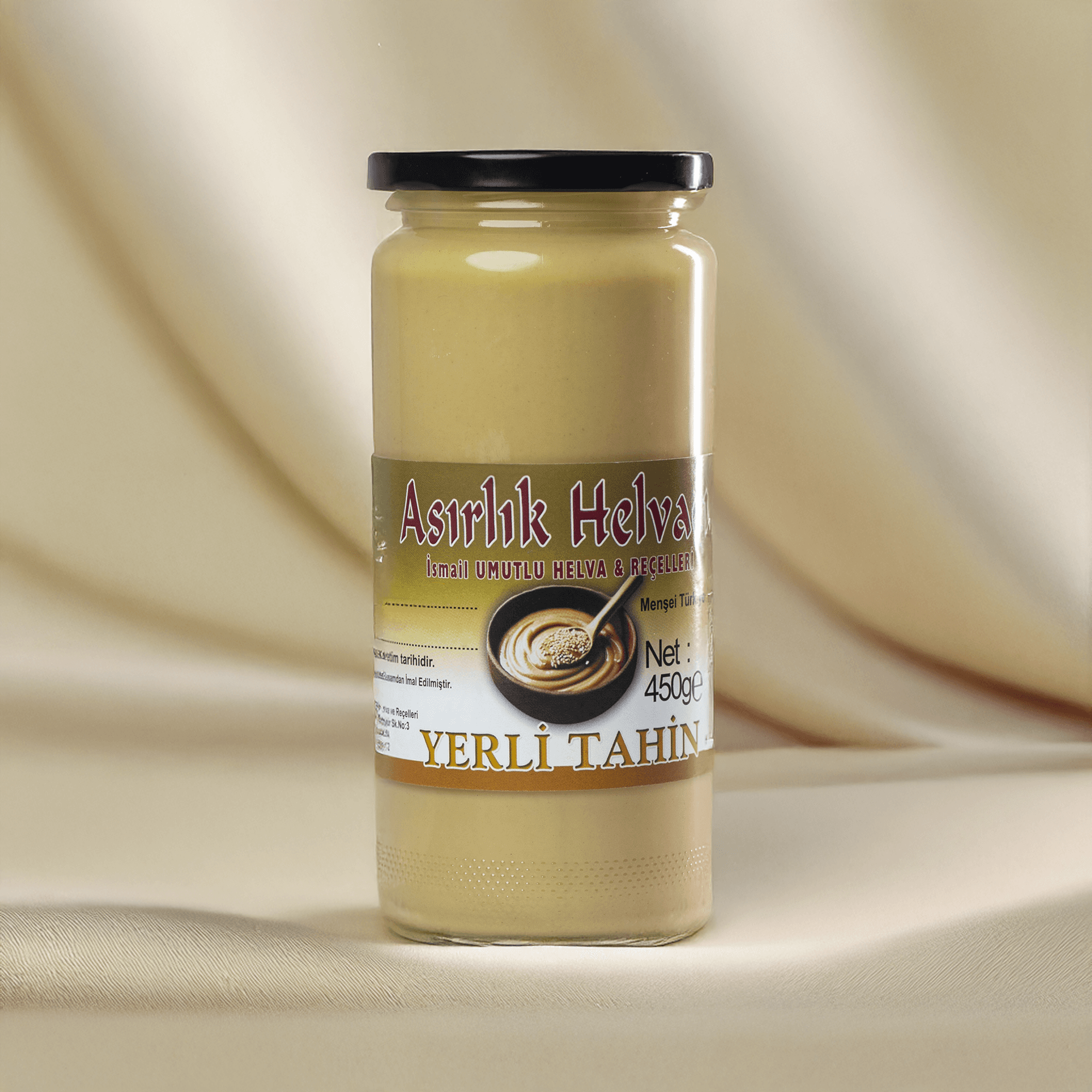 Yerli Fethiye Tahini 450g | %100 Doğal Susam Ezmesi | Katkısız & Geleneksel