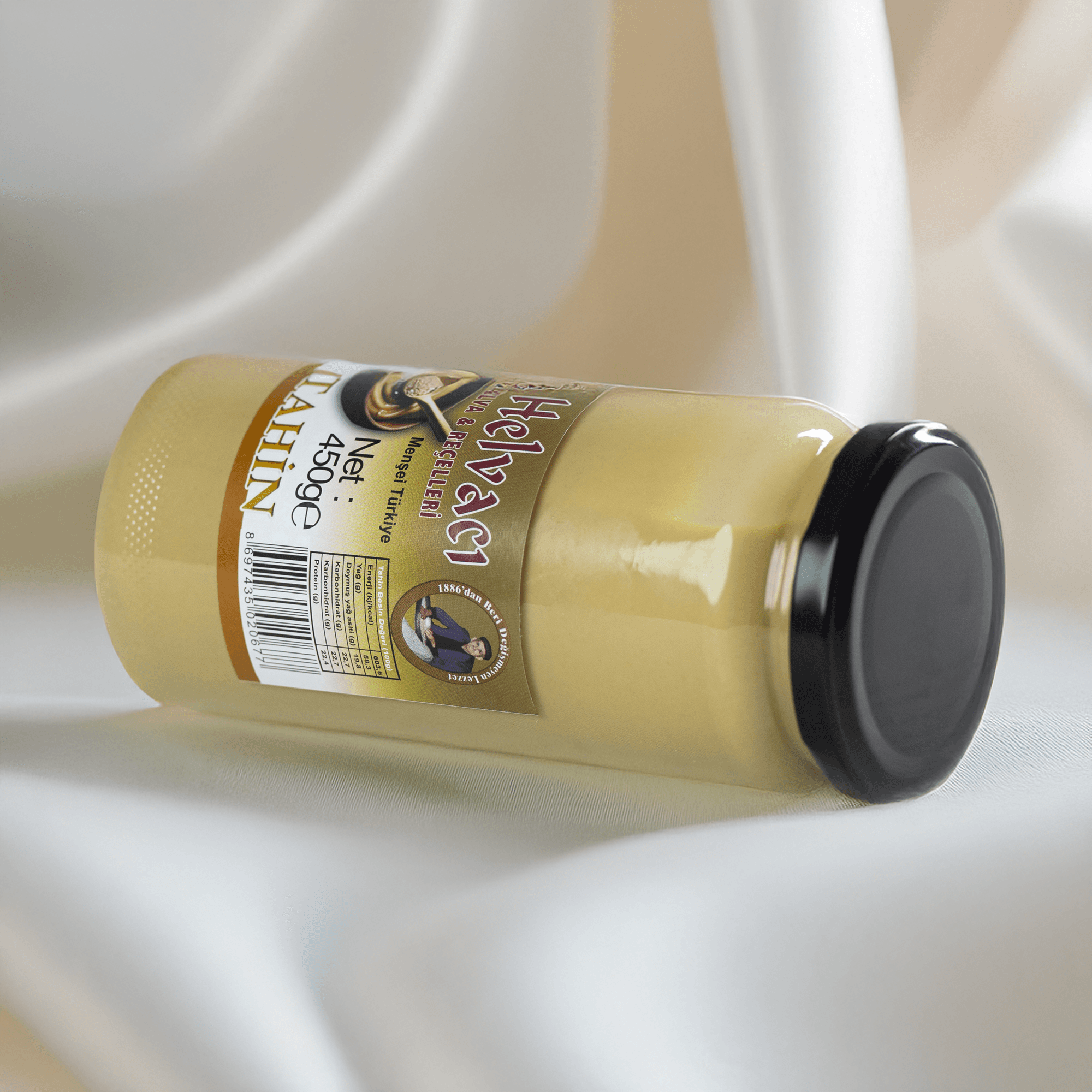 Yerli Fethiye Tahini 450g | %100 Doğal Susam Ezmesi | Katkısız & Geleneksel