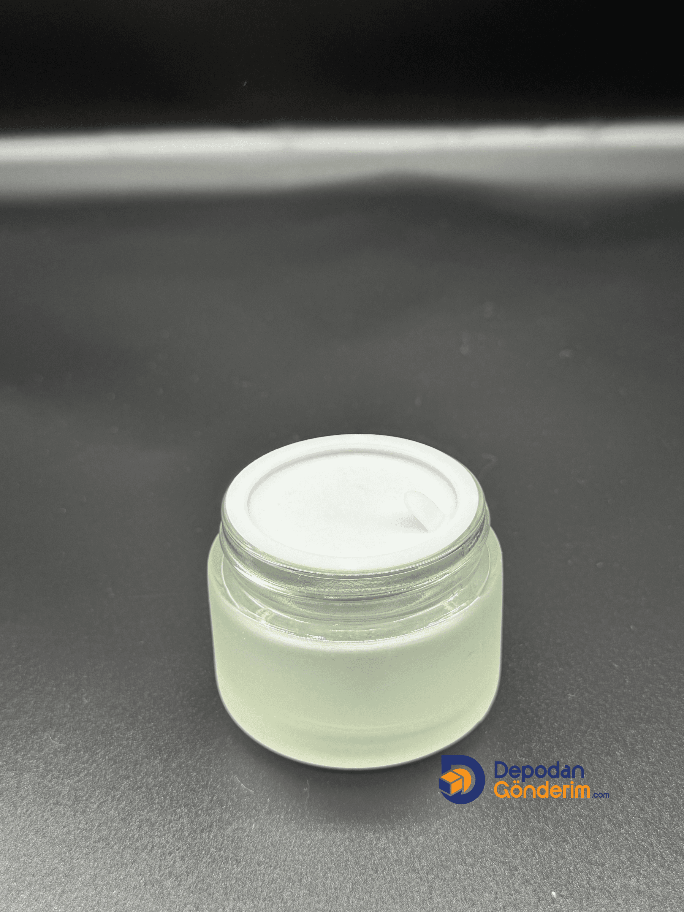 Dp60 50cc Buzlu Krem Kavanozu -Gümüş Kapaklı 