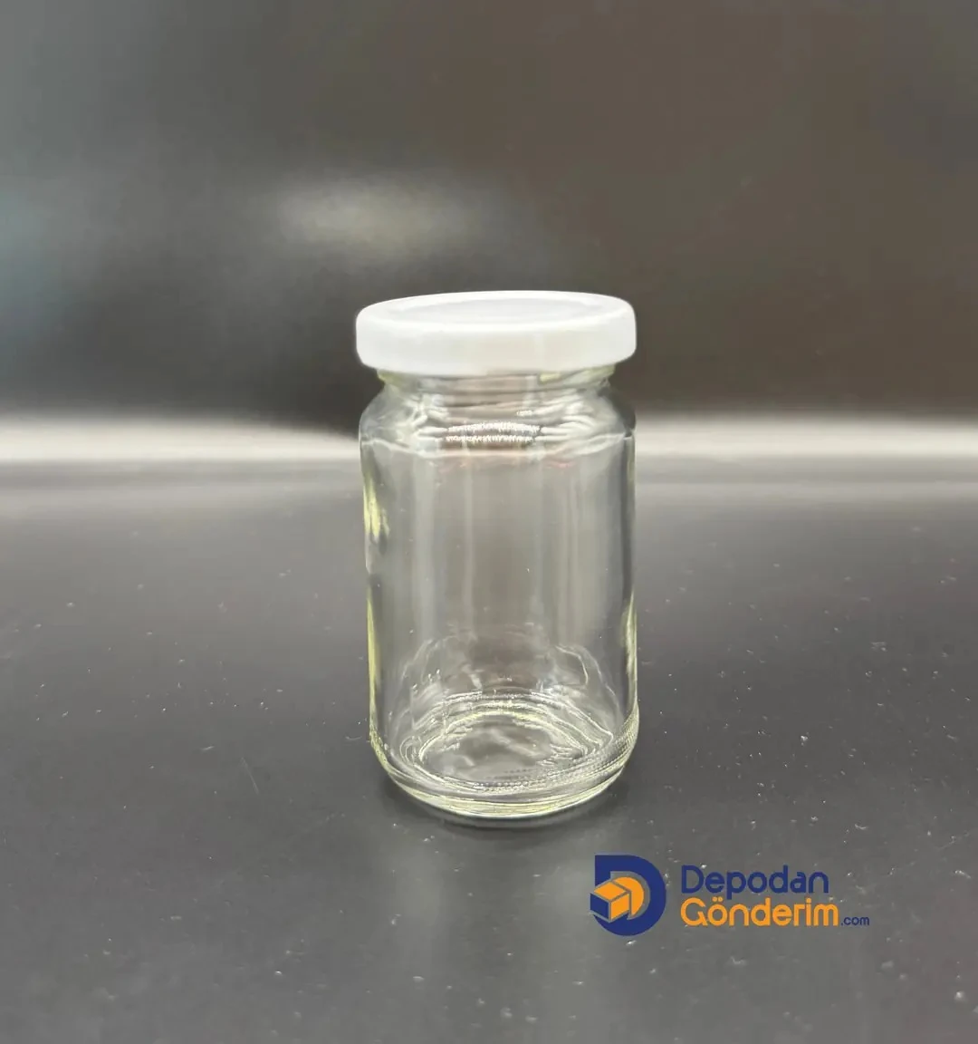 DP232 105cc Kavanoz Beyaz Kapaklı